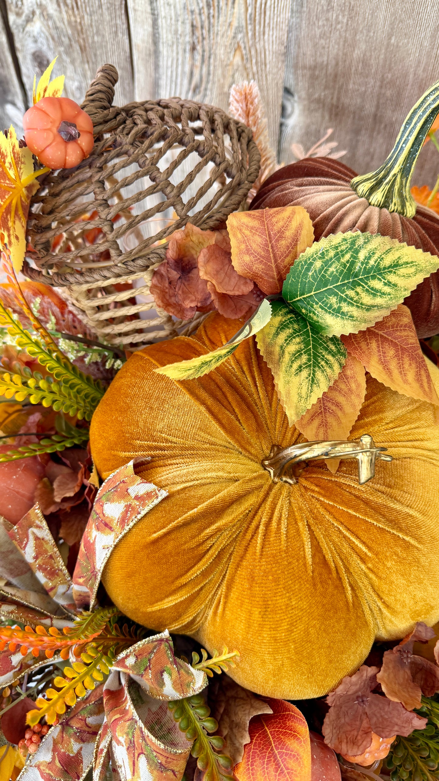 Pumpkin floral arrangement