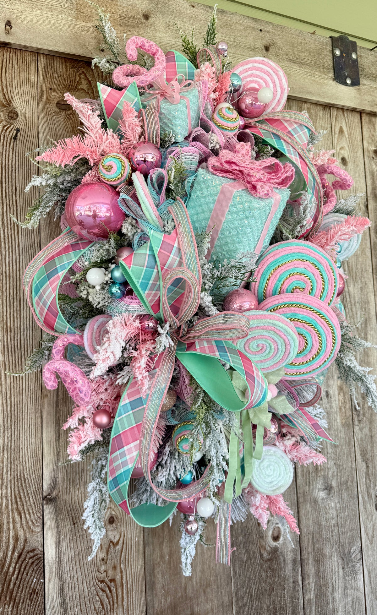 Whimsical Candy Christmas Wreath