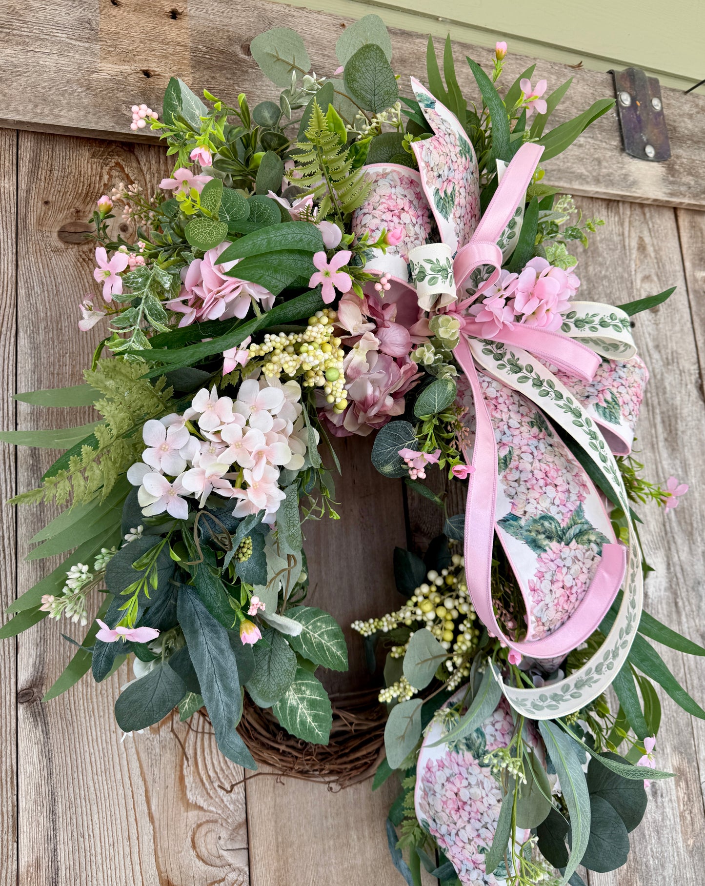Blush Garden Grapevine Wreath