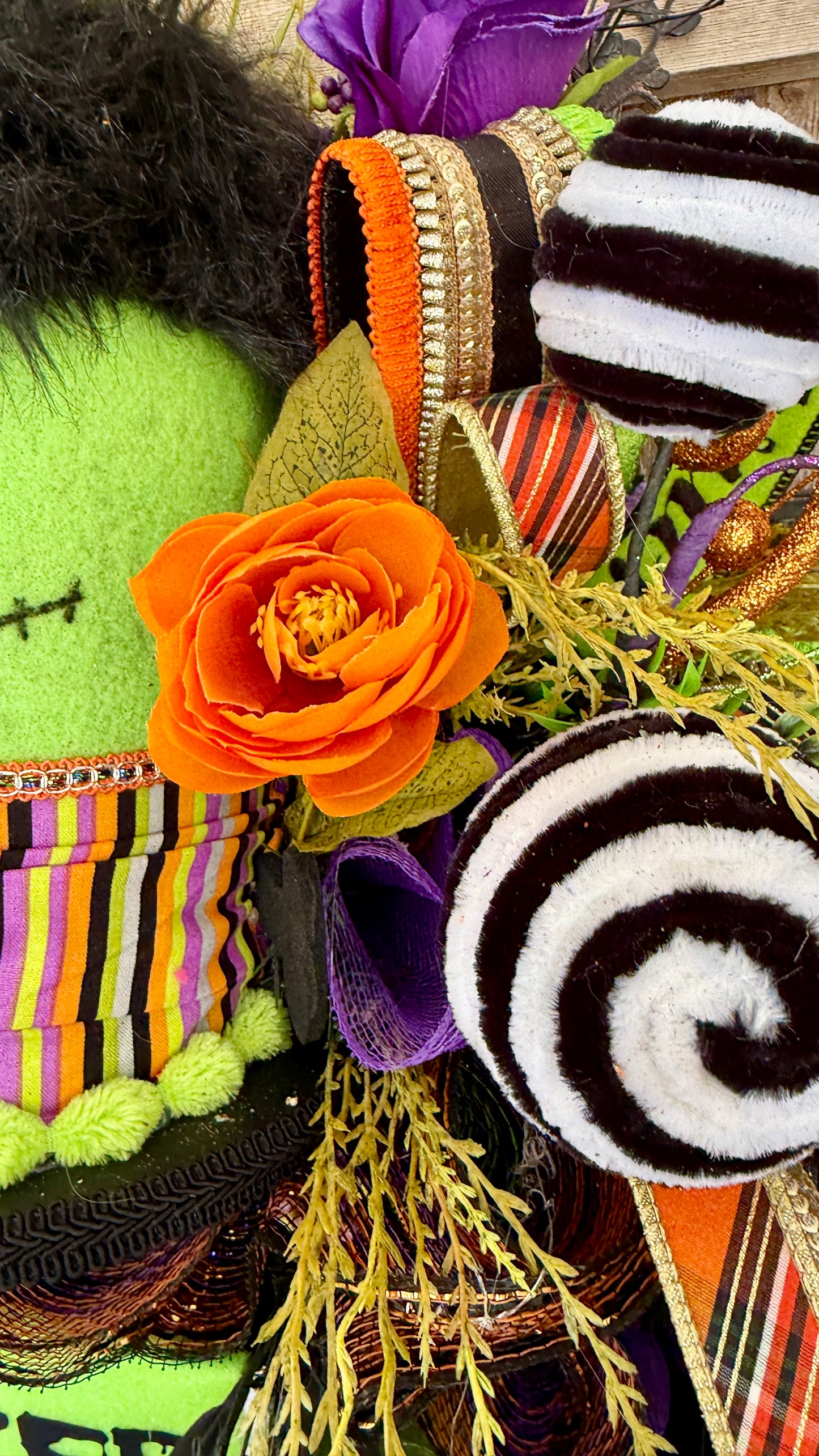 Monster Mash Frankenstein Halloween Wreath