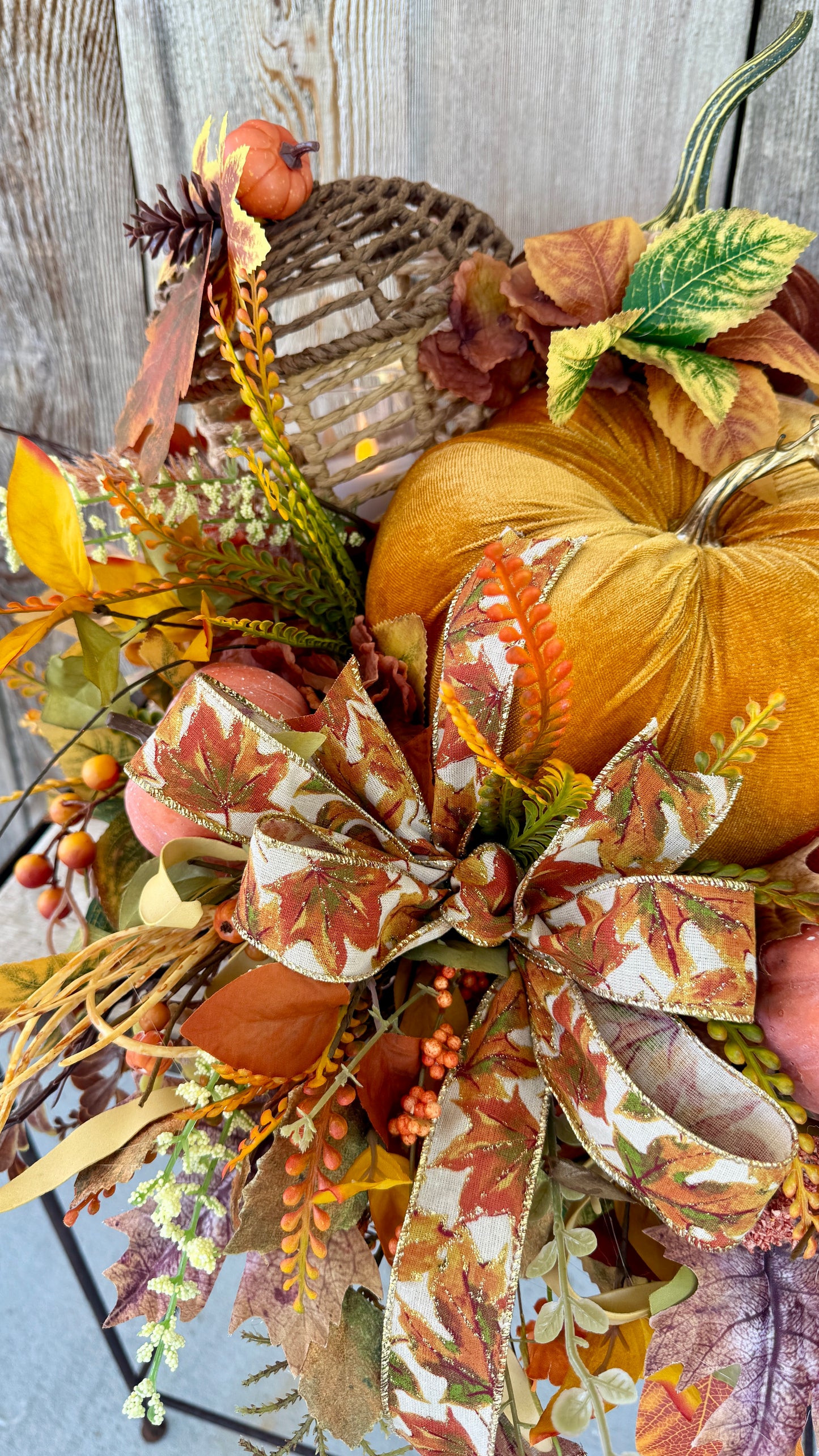 Pumpkin floral arrangement