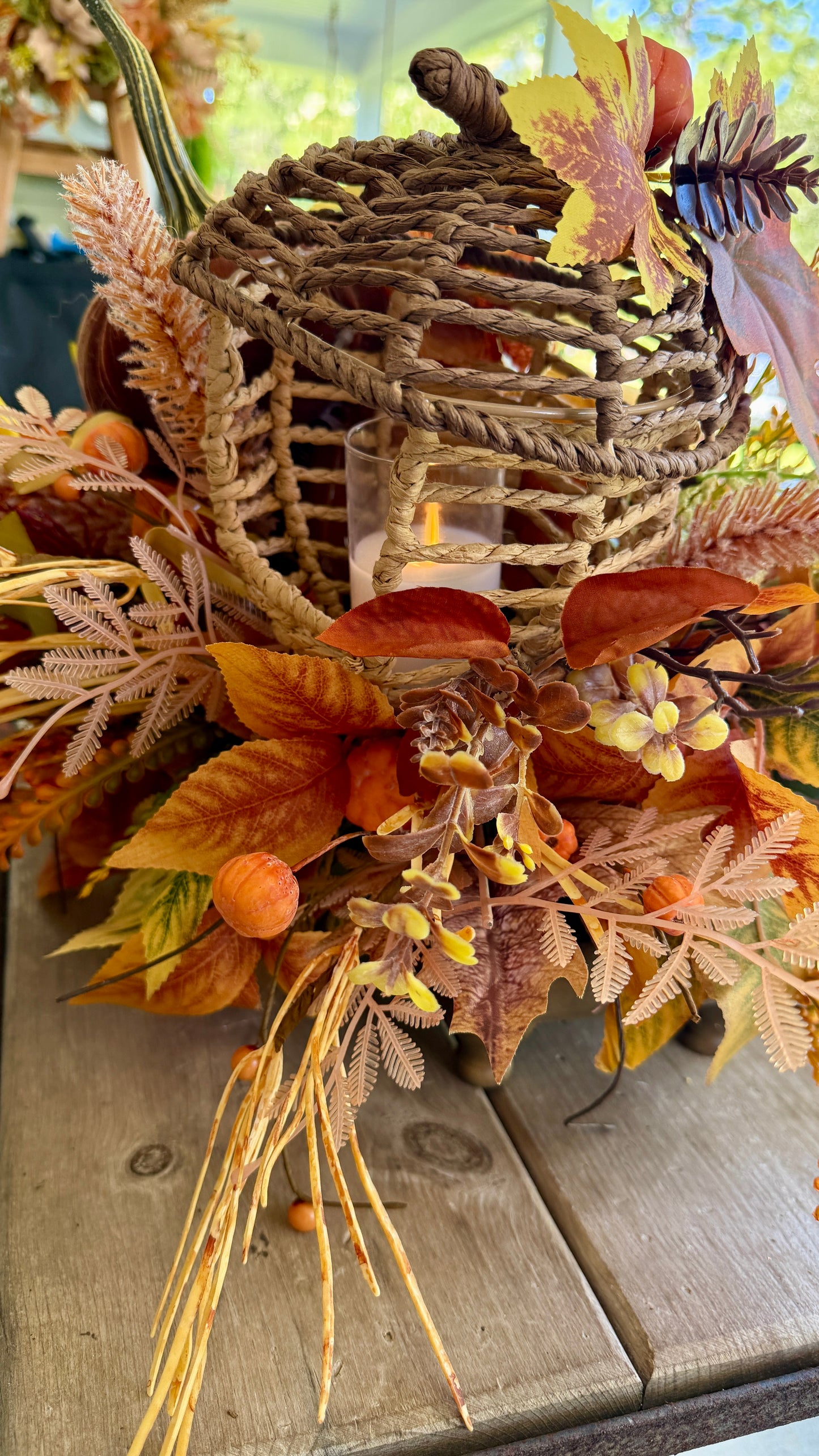 Pumpkin floral arrangement