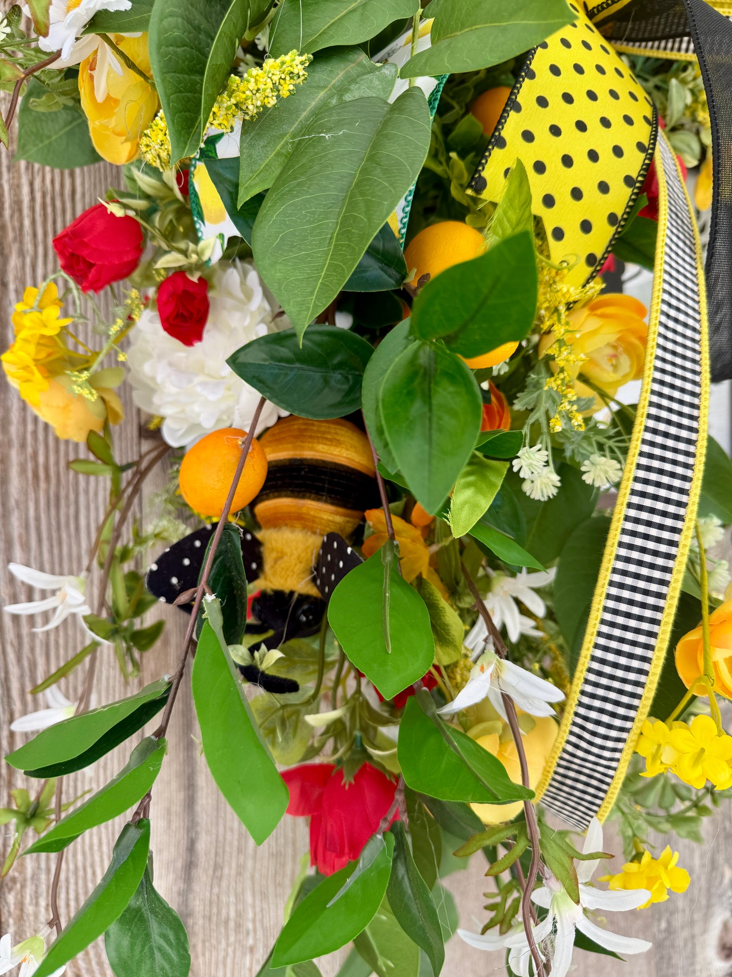 “Bee Kind” Moss Base Wreath 🐝🌿