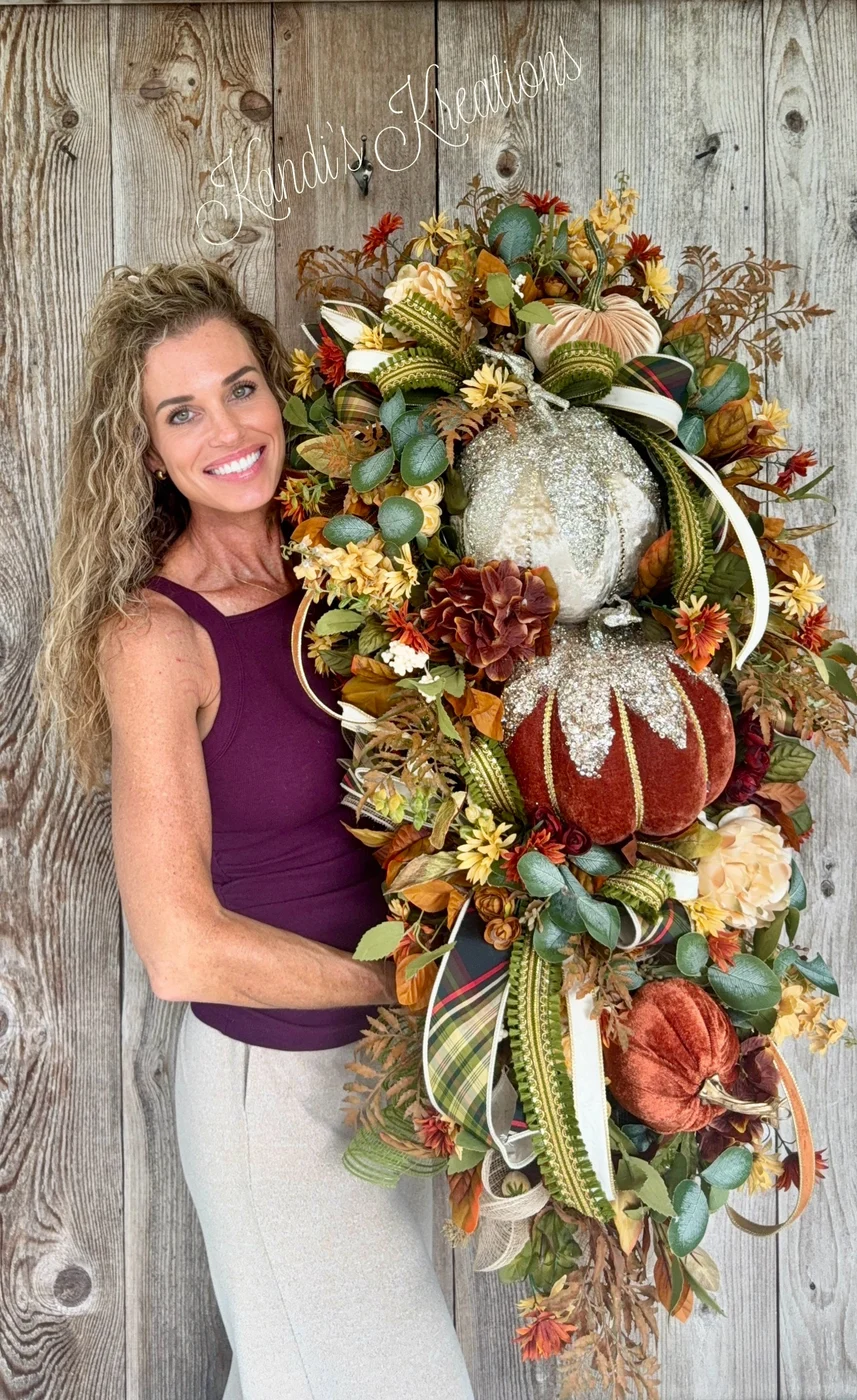 Fall Porch Collection — handmade wreaths by Kandi's Kreations
