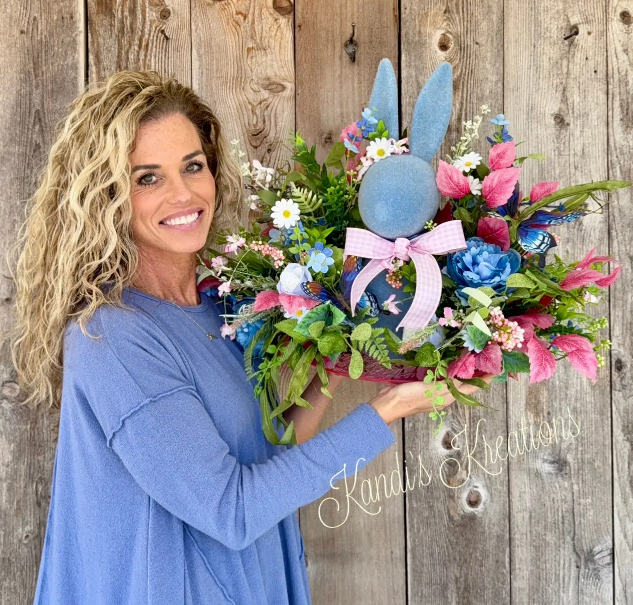 Floral bunny spring arrangement — view 1 of 5