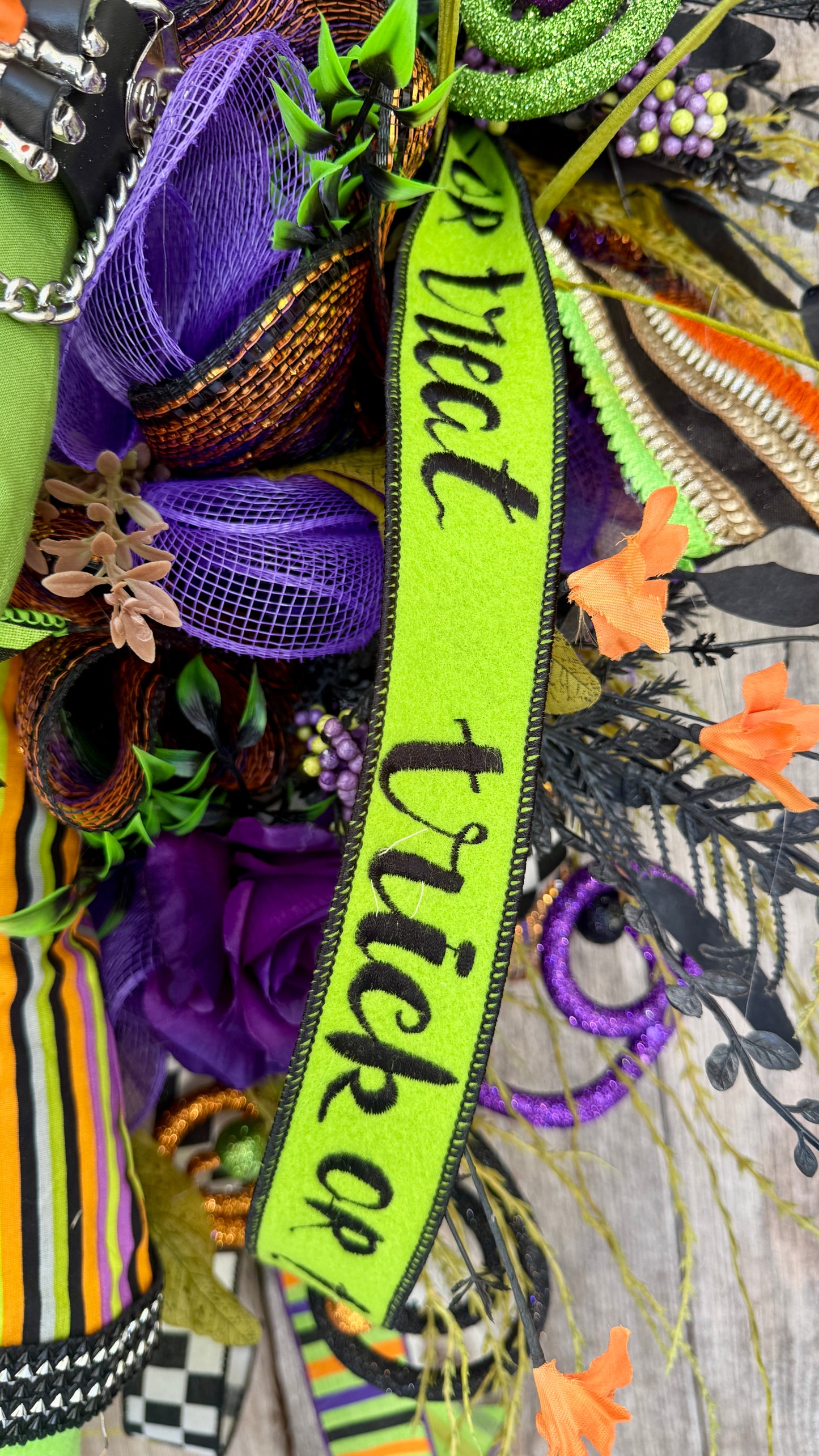 Monster Mash Frankenstein Halloween Wreath