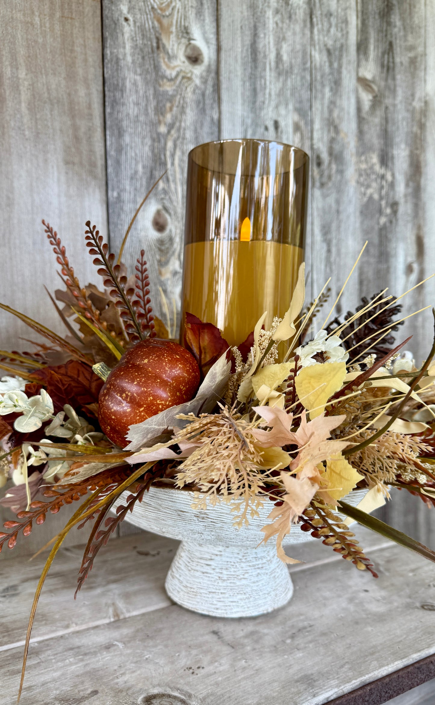 Autumn Glow Candle Centerpiece