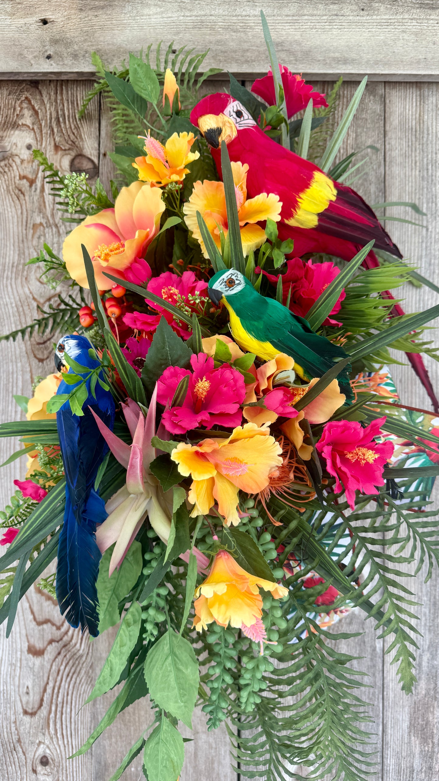 Tropical Paradise Wall Basket