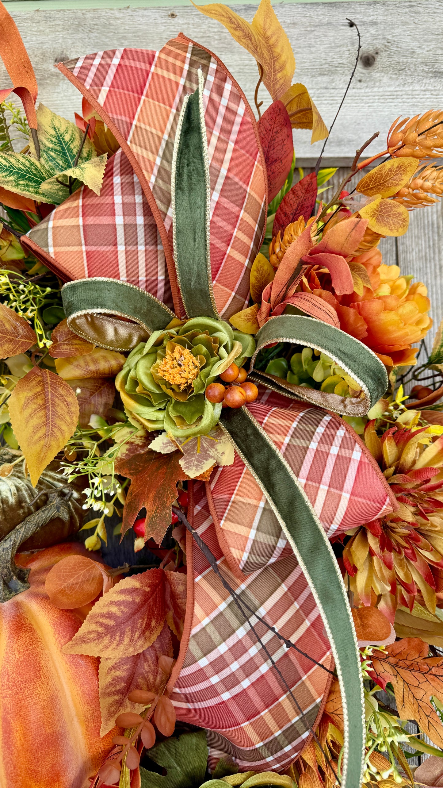 🍂 Pumpkin Harvest Fall Grapevine Wreath