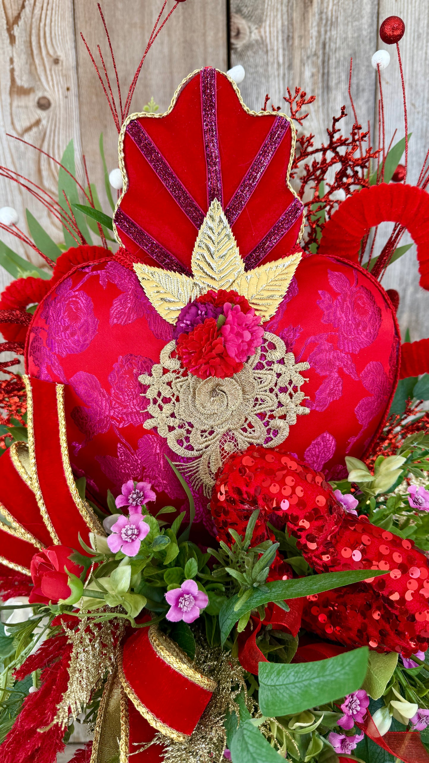 Valentine’s Heart Topiary Arrangement