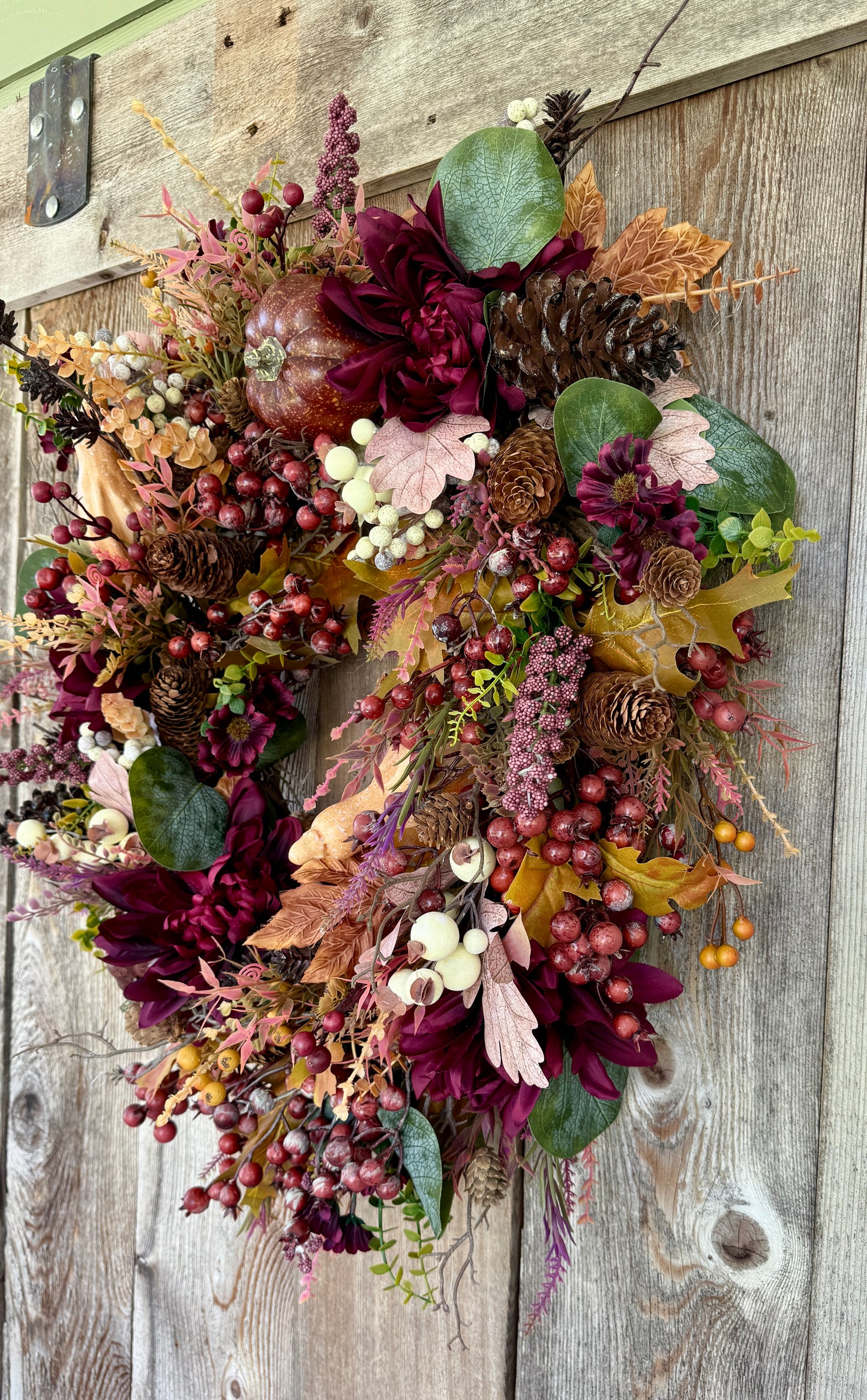 Fall berry grapevine wreath