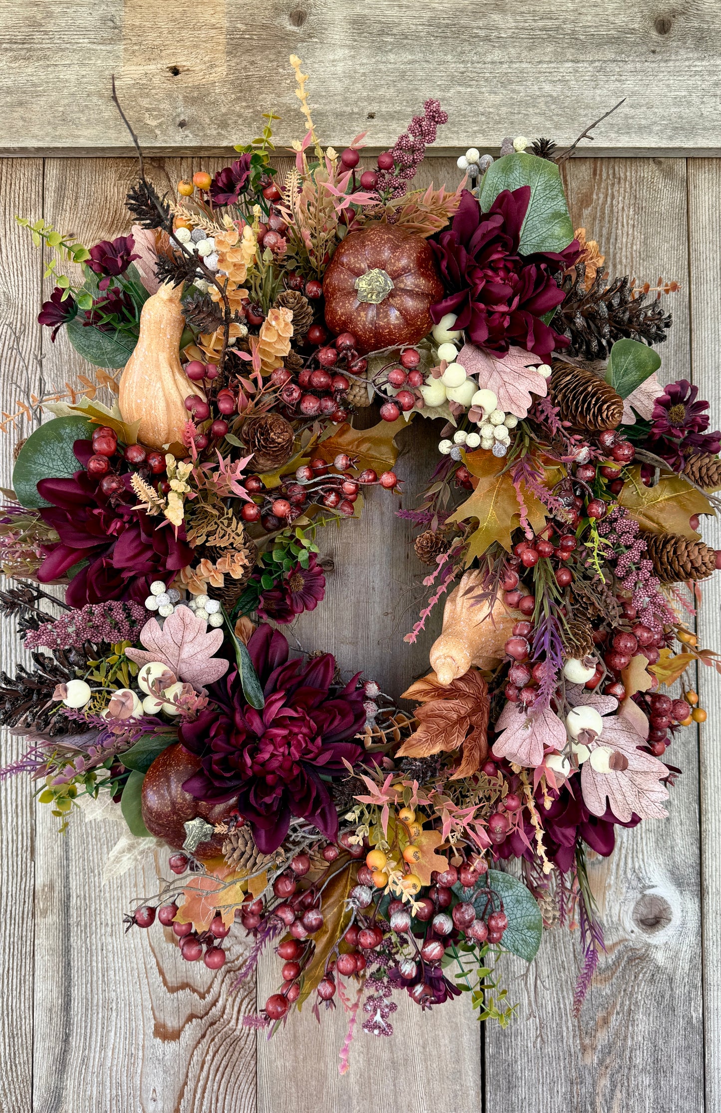 Fall berry grapevine wreath
