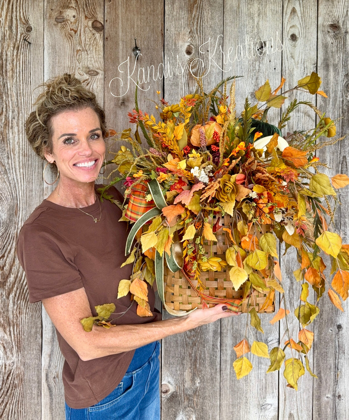 🍂 Autumn Harvest Basket Arrangement