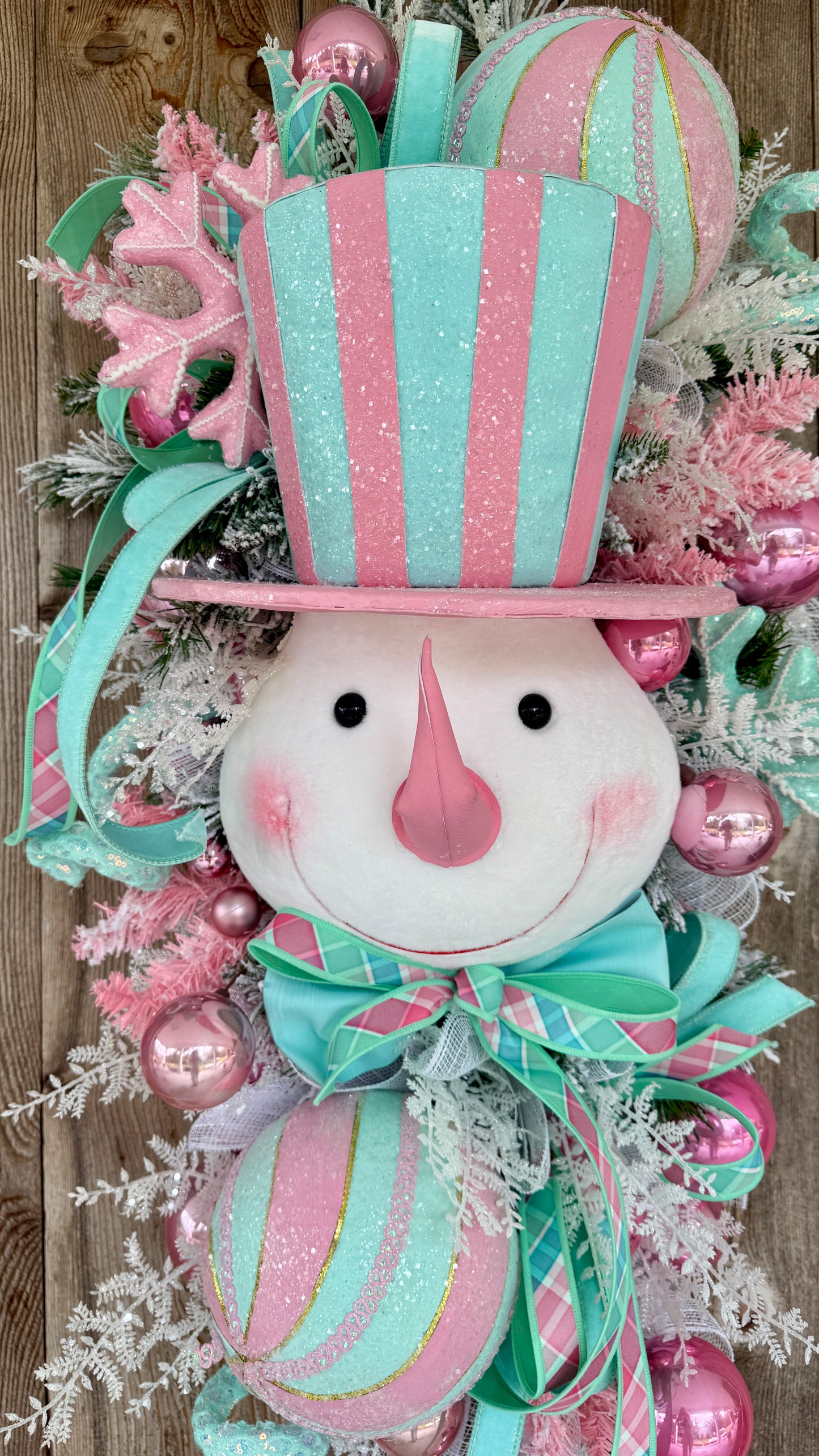 XL Peppermint Snowman Swag ❄️🍬