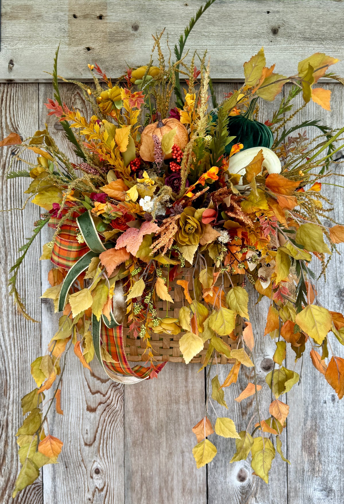🍂 Autumn Harvest Basket Arrangement
