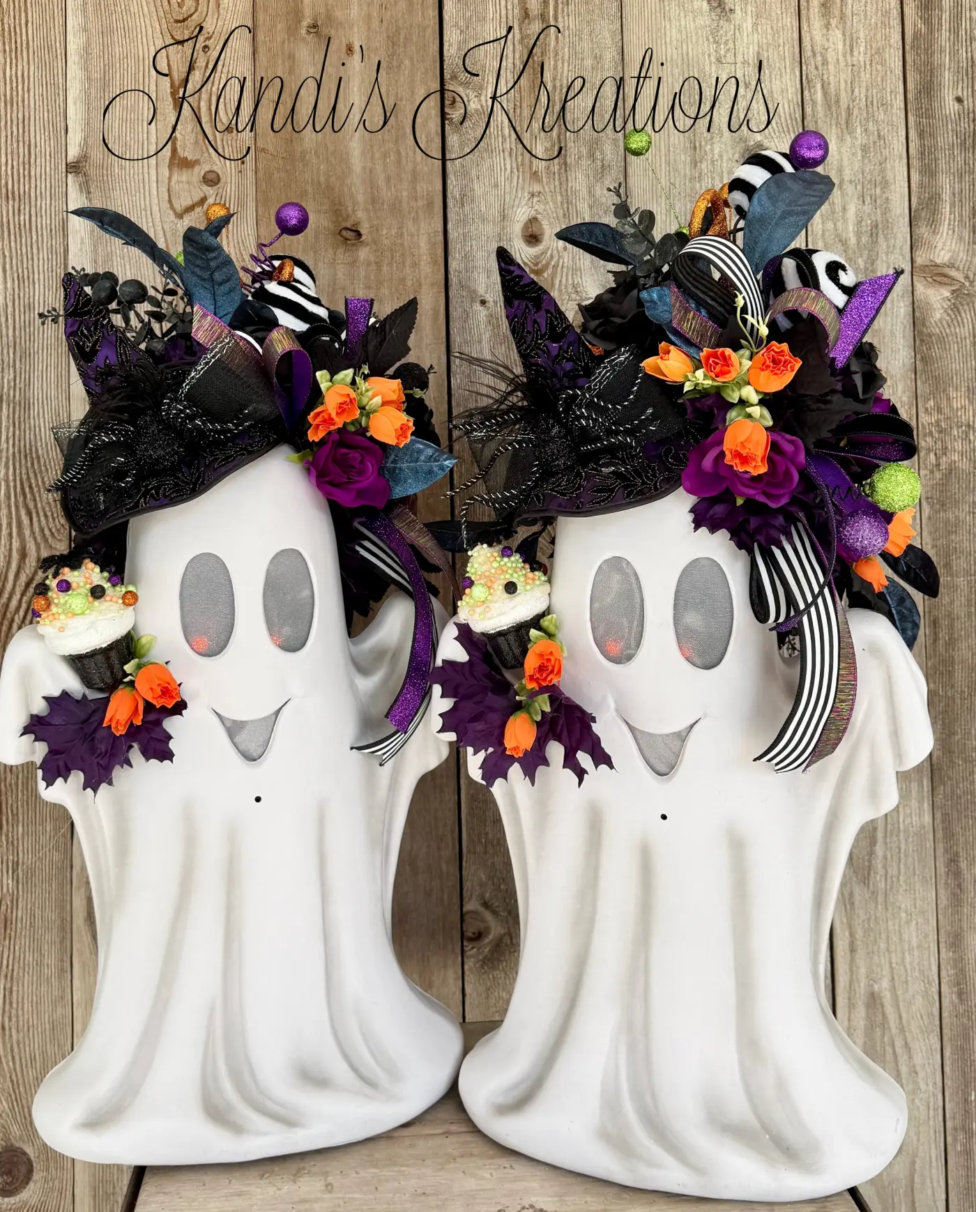 Witchy Ghost Halloween Arrangement – Animated & Motion Activated